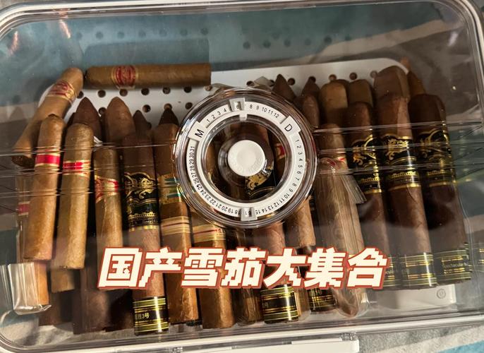 传统卷制雪茄的工匠手工操作