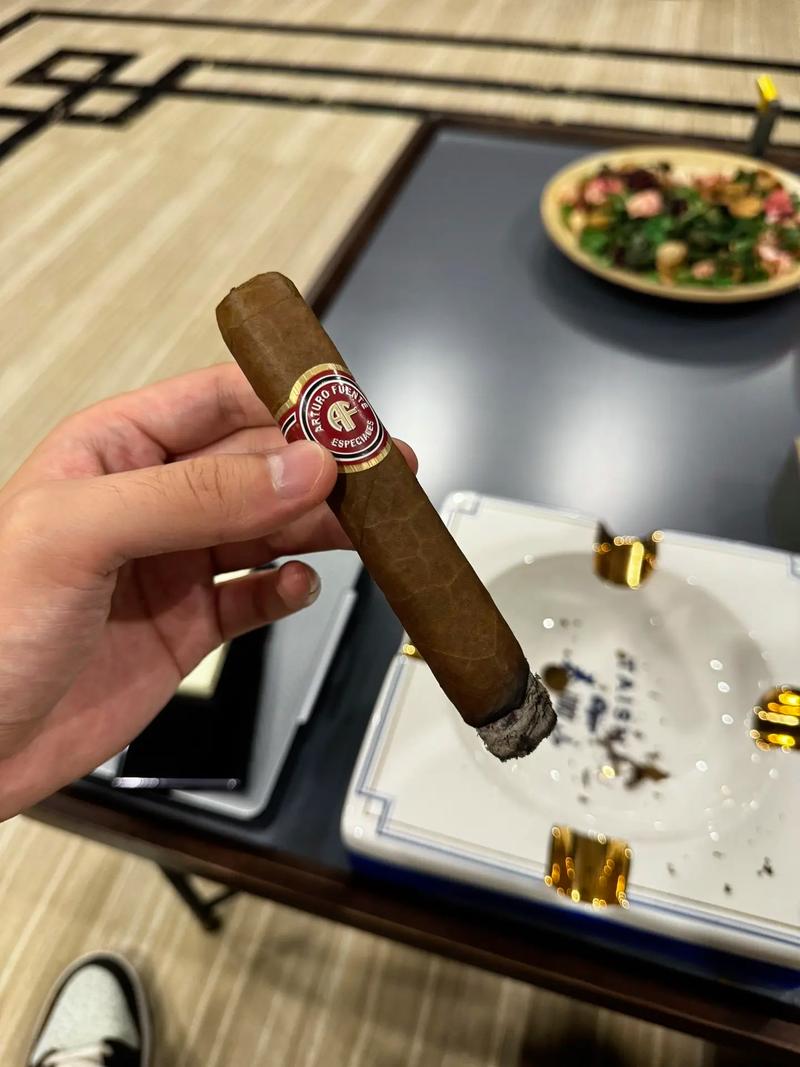 优雅摆放的顶级雪茄