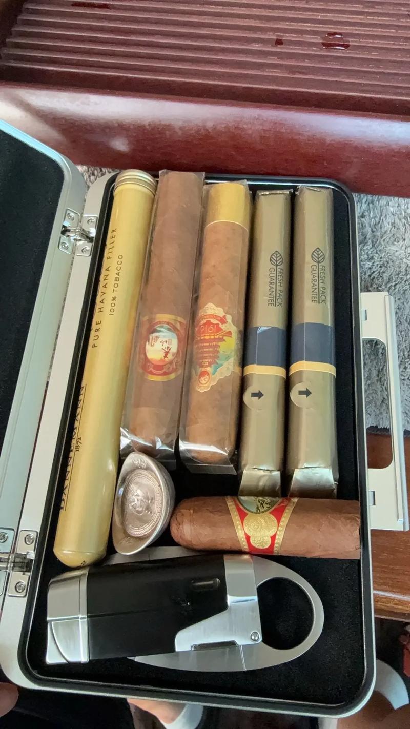 长城13号毛氏雪茄精致包装与烟体细节